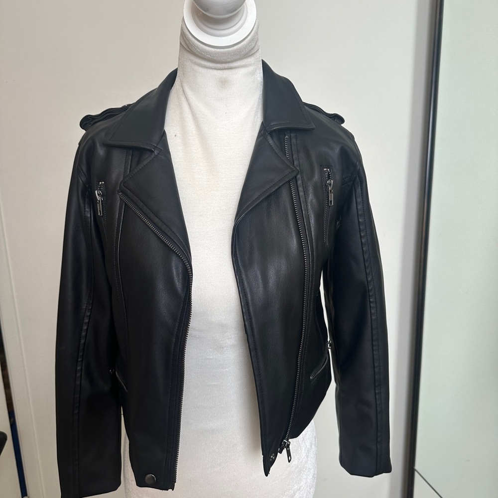 Trending never worn Girls Chaser Black Leather moto Jacket